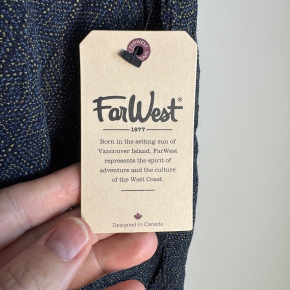 Far West NEW Women's Small Marine Elastic Waist Viscose Shorts Navy Beach Summer - Picture 2 of 14